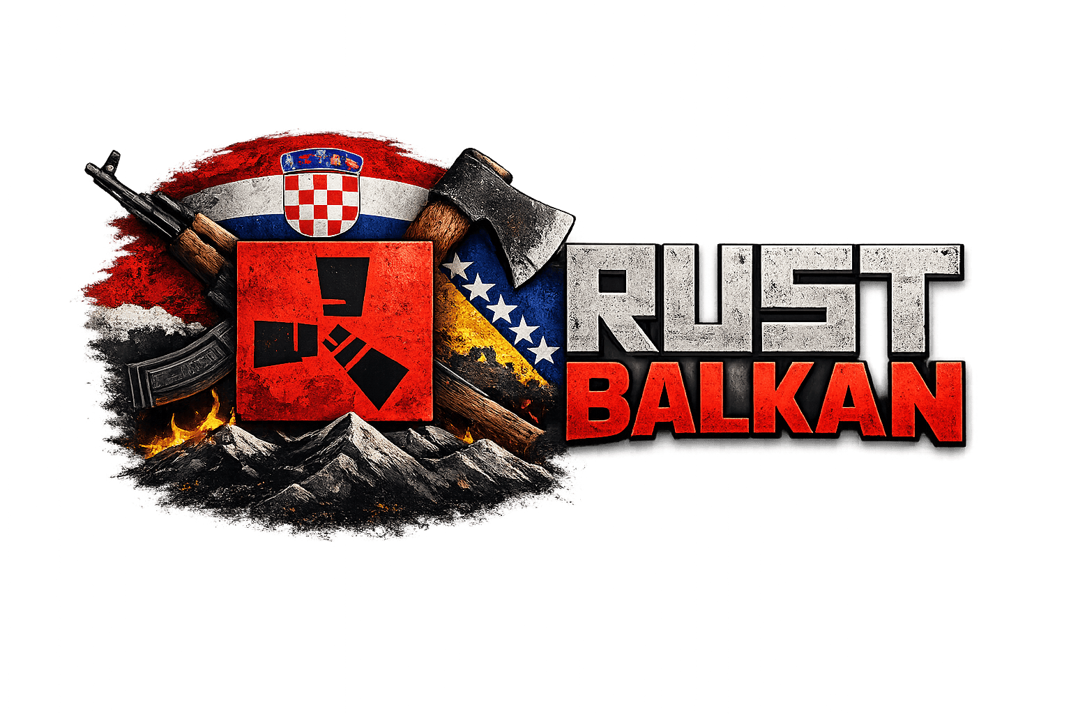 Rust ExYu Balkan logo — Balkanski Rust Server